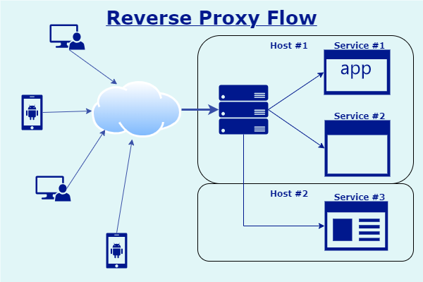 Why are reverse proxy servers critical when implementing self-hosted services